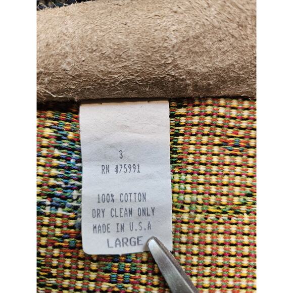 VtgPainted Pony Stephanie Stouffer Celebration Frog Tapestry Jacket Large Women - Picture 4 of 9